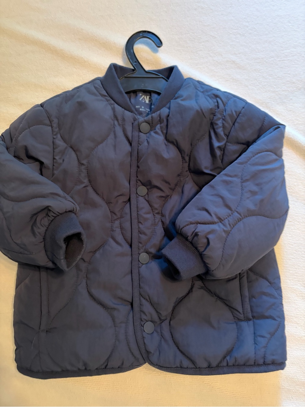 ZARA Navy Quilted Puff Jacket for Kids